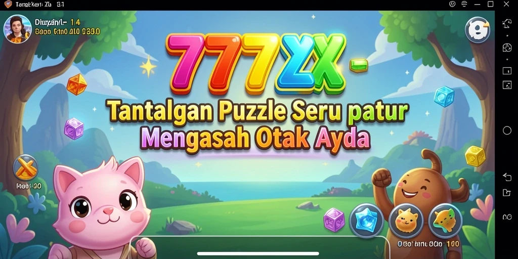 Tampilan gameplay 777ZX dengan berbagai tantangan puzzle.