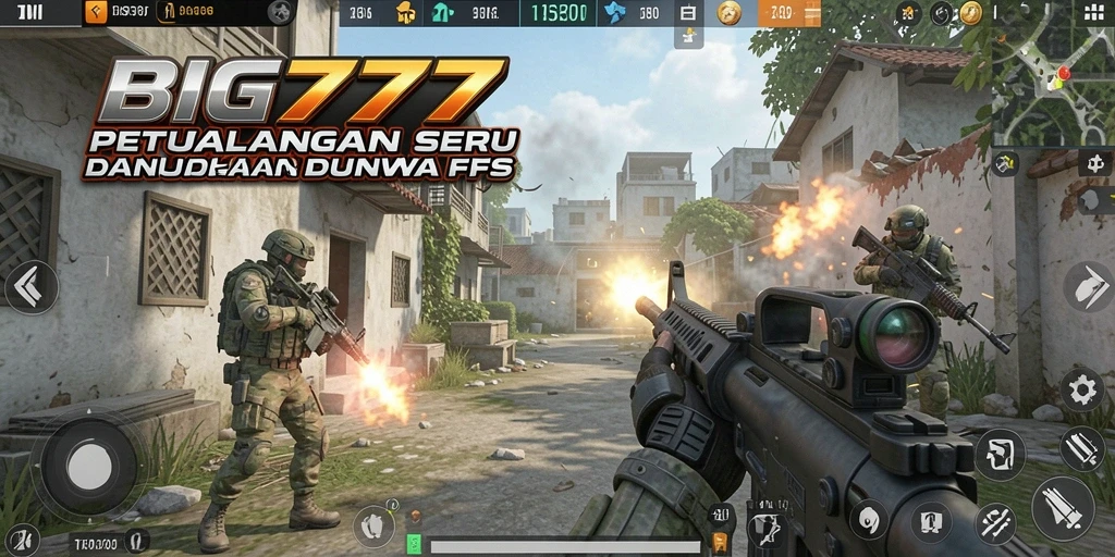 Tampilan gameplay yang intens dan mendebarkan dari BIG777.