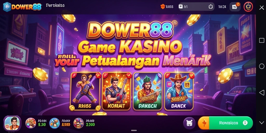 Screenshot DOWER88 menampilkan gameplay Kasino yang mendebarkan.
