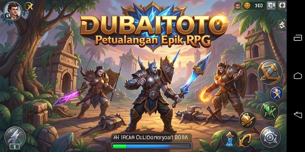 Screenshot gameplay DUBAITOTO yang menunjukkan pertarungan epik antar karakter.