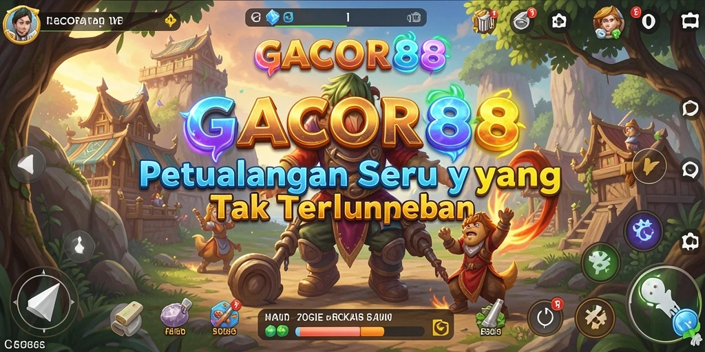 Gameplay GACOR88 yang menampilkan petualangan seru dan visual menakjubkan.