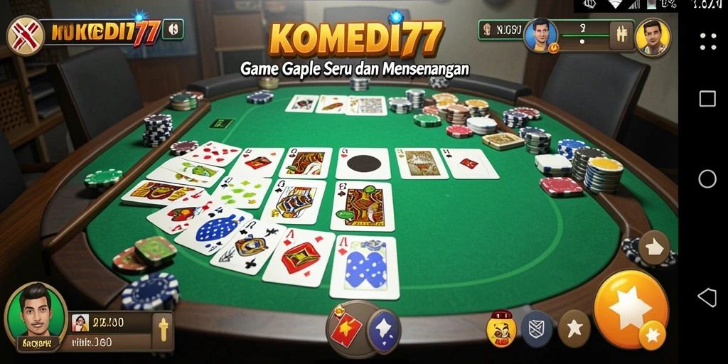 Tampilan gameplay Gaple yang seru dan interaktif.