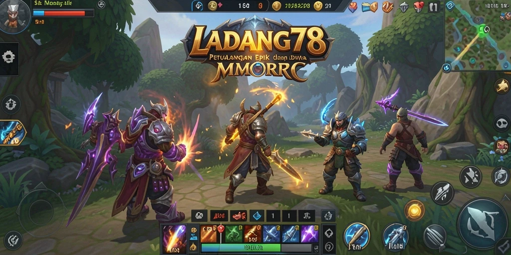 Tampilan gameplay MMORPG yang menakjubkan dan penuh aksi.