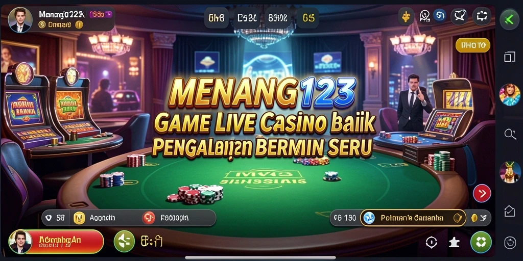 Tampilan menarik permainan Live Casino di MENANG123.