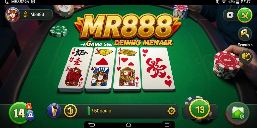 Gameplay seru di <strong>MR888</strong> yang menampilkan berbagai variasi domino.