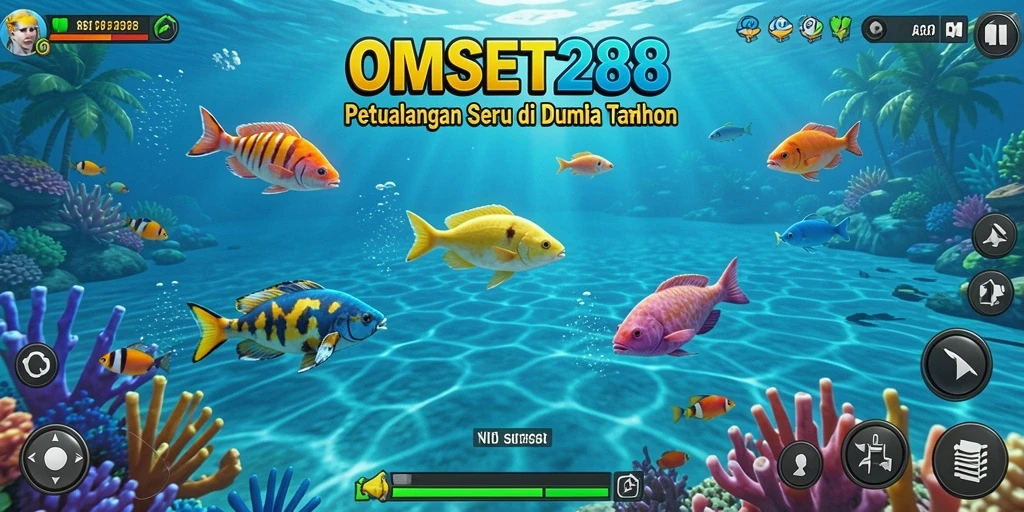 Gameplay seru saat menembak ikan di OMSET288.