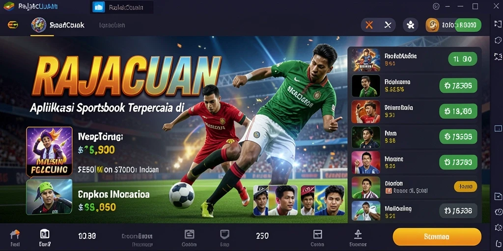 Tampilan gameplay RAJACUAN yang menarik dan interaktif dalam taruhan olahraga.