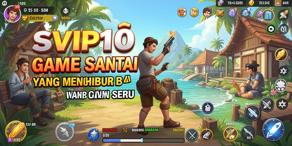 Tampilan gameplay SVIP10 yang cerah dan mengasyikkan.