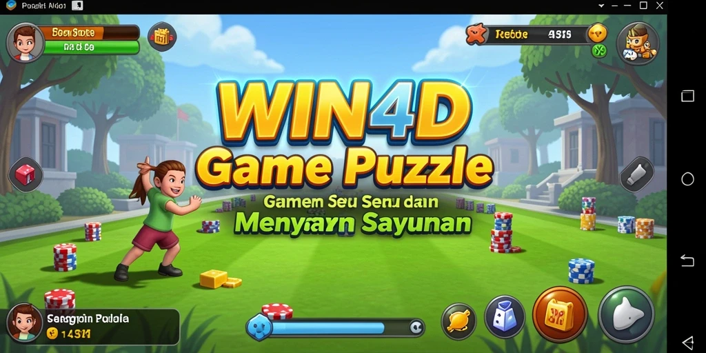 Screenshot gameplay WIN4D menampilkan momen seru menyelesaikan teka-teki.