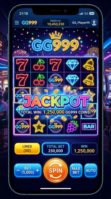 Tampilan utama aplikasi gg999 yang menarik dan mudah digunakan.